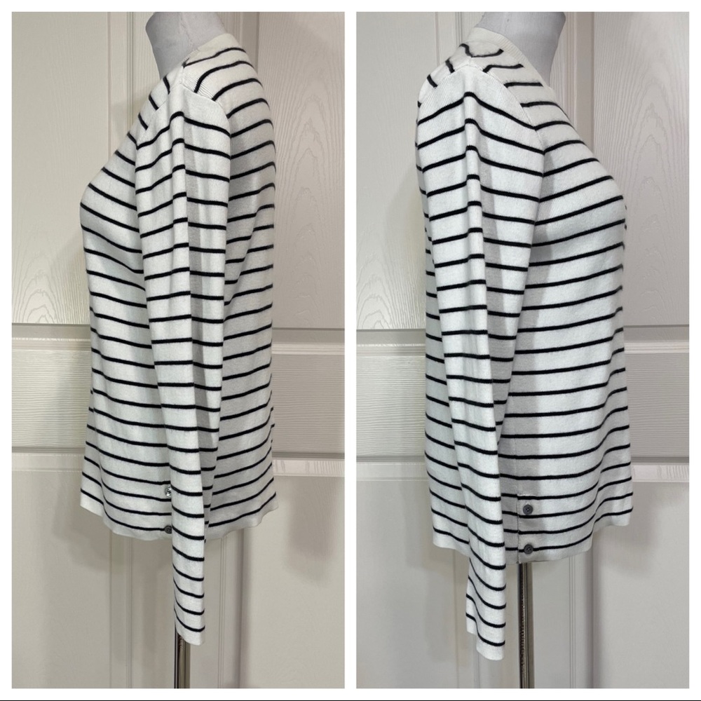 Club Monaco cotton/cashmere striped sweater - Picture 2 of 7
